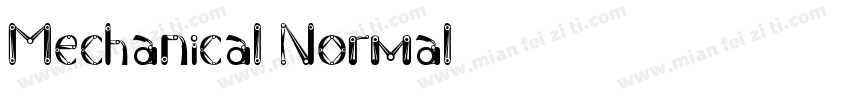 Mechanical Normal字体转换